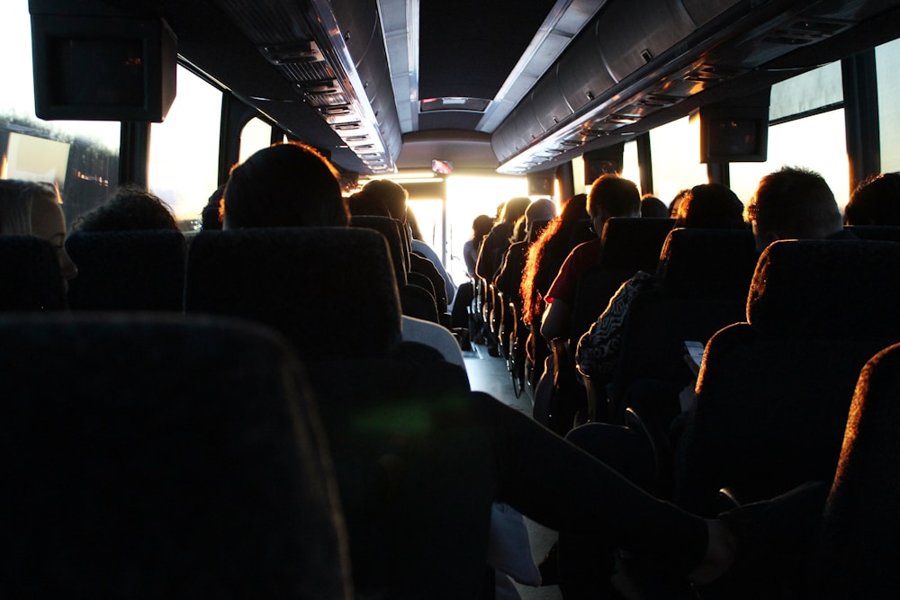LuxBusExpress airport shuttle transfer — group pickup curbside at IAH Houston airport
